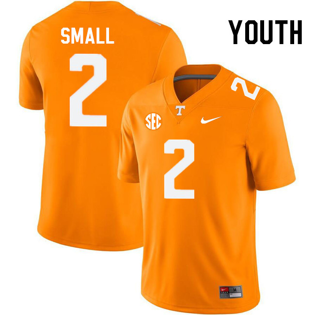 Youth #2 Jabari Small Tennessee Volunteers College Football Jerseys Stitched Sale-Orange